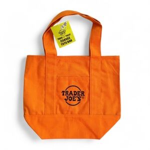 Trader Joe’s Canvas Mini Tote Bag - Orange